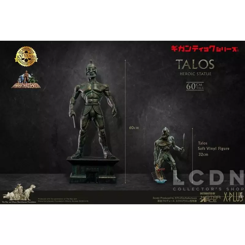 Jason et les Argonautes Statue Gigantic Soft Vinyl Ray Harryhausens Talos Deluxe Ver. 60cm