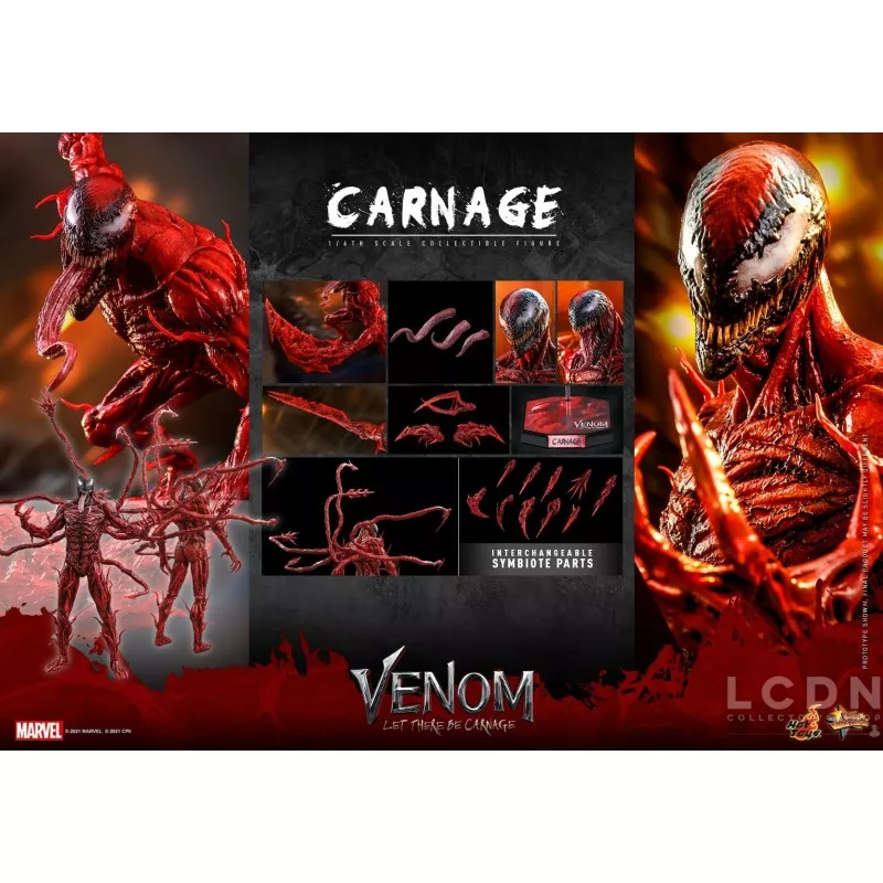 Hot Toys MMS619 Venom: Let There Be Carnage Collectible Action Figurine 1/6 Carnage 43cm