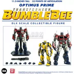Transformers Bumblebee Optimus Prime DLX Scale Collectible Figure 29cm 3Z0159 Threezero