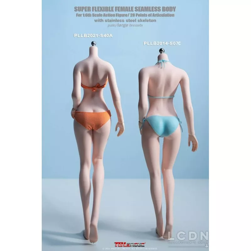 TBLeague PLLB2021-S40A Corps Féminin Seamless Body sans articulation Type Grand et Mince Pâle et Grosse Poitrine 1/6