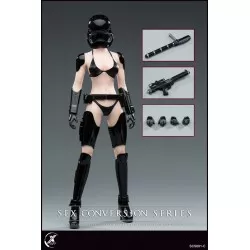 Clothing set 1/6 Sex Conversion Series Bikini Female Warrior Star Soldier Black X2Y TOYS SCS001-C