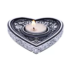 Spirit Board Ouija Porte-bougie chauffe-plat noir et blanc 9.5cm
