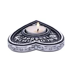 Spirit Board Ouija Porte-bougie chauffe-plat noir et blanc 9.5cm