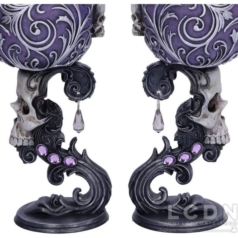 Ensemble de 2 Coupes Cœur de Crânes Jumeaux 18.5cm