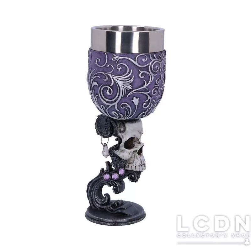 Ensemble de 2 Coupes Cœur de Crânes Jumeaux 18.5cm
