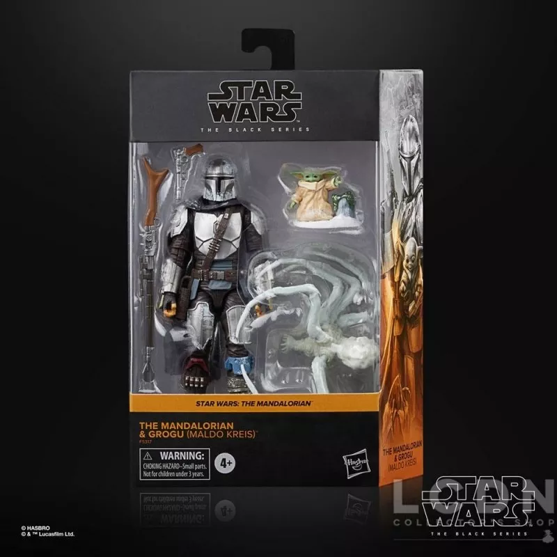 Star Wars The Mandalorian The Black Series Action Figurine 2021 Mandalorian  & Grogu (Maldo Kreis) 15cm