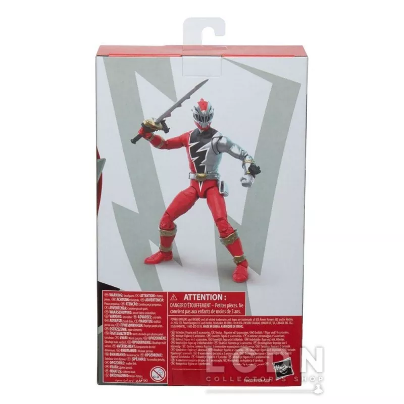 Power Rangers Dino Fury Lightning Collection Action Figurine 2022 Ranger Rouge 15cm