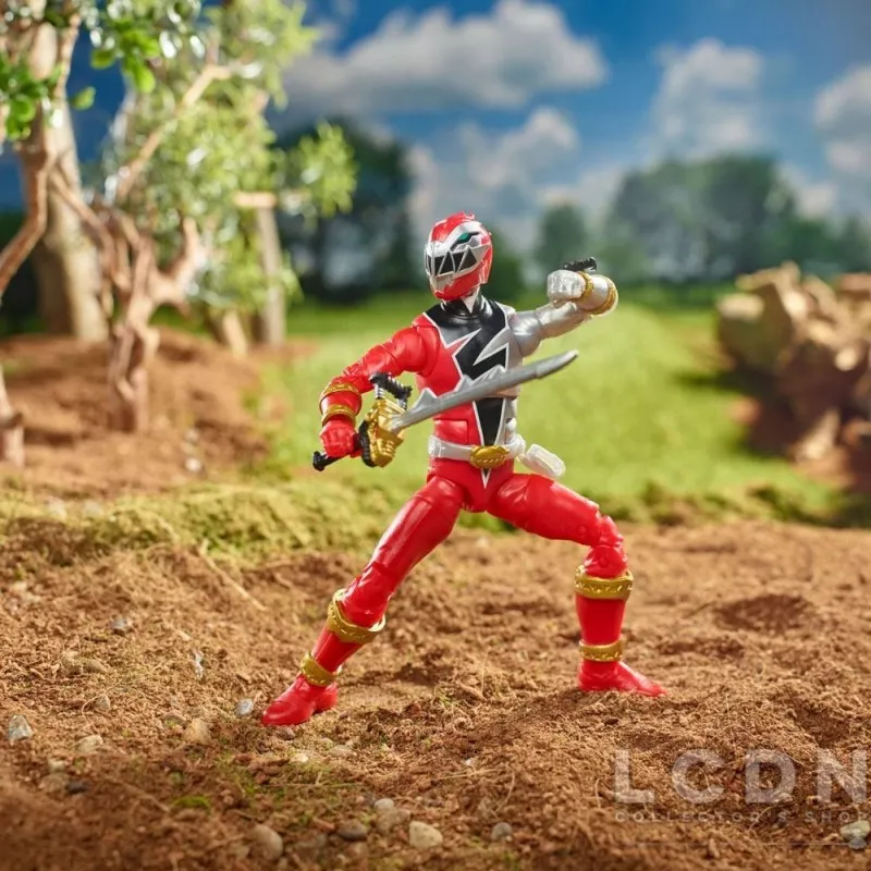 Power Rangers Dino Fury Lightning Collection Action Figurine 2022 Ranger Rouge 15cm