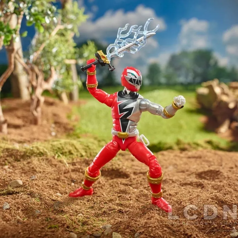Power Rangers Dino Fury Lightning Collection Action Figurine 2022 Ranger Rouge 15cm