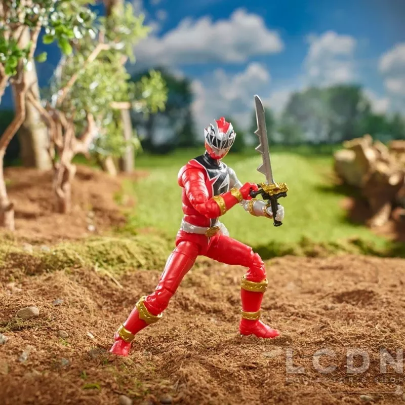 Power Rangers Dino Fury Lightning Collection Action Figurine 2022 Ranger Rouge 15cm