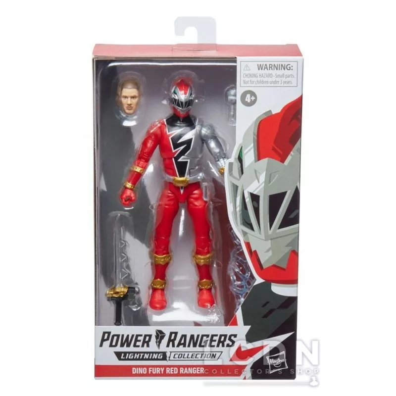 Power Rangers Dino Fury Lightning Collection Action Figurine 2022 Ranger Rouge 15cm
