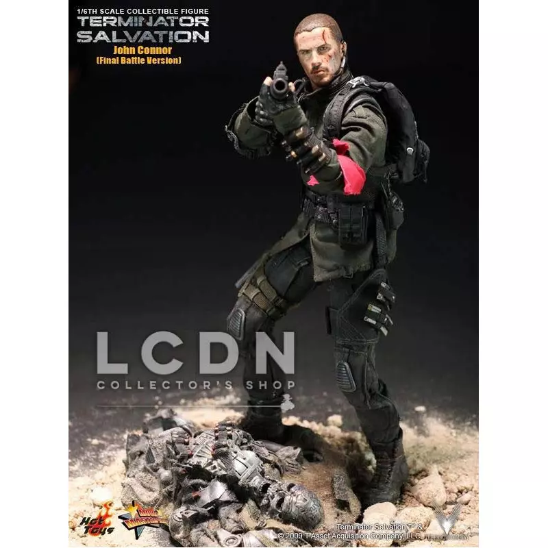 Hot Toys MMS111 Terminator Salvation John Connor ( Christian Bale ) Final Battle Version 1/6 Collectible Figurine 30cm