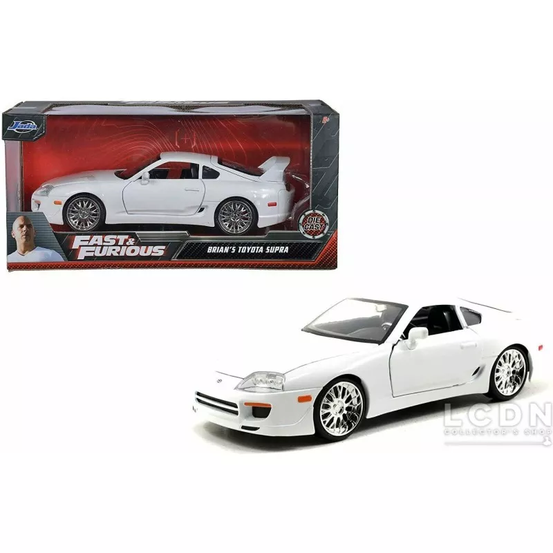 Fast & Furious 7 1995 Toyota Supra White Jada Toys 97375 1/24