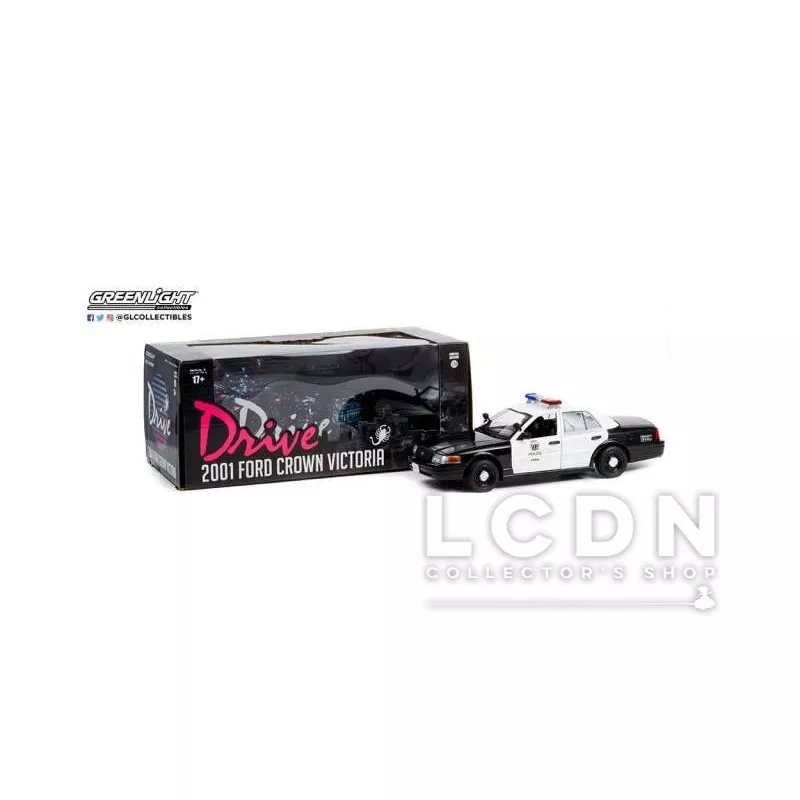 Drive Los Angeles Police Department LAPD 2001 Ford Crown Victoria Police Interceptor 84143 1/24