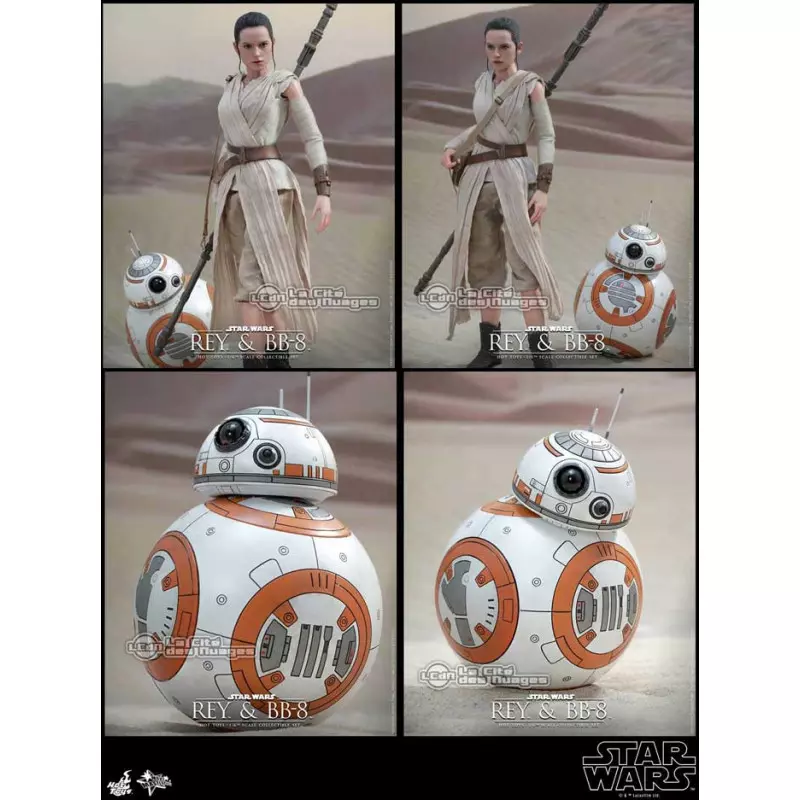 Hot Toys MMS337 Star Wars VII 7 The Force Awakens BB-8 & Rey