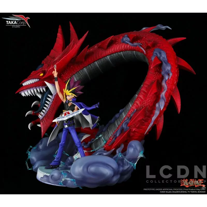 Yu-Gi-Oh! Statue 1/6 Yami Yugi &amp; Slifer Le Dragon Céleste 51cm
