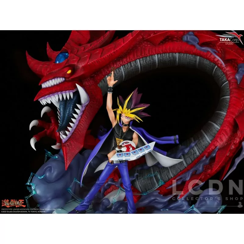 Yu-Gi-Oh! Statue 1/6 Yami Yugi &amp; Slifer Le Dragon Céleste 51cm