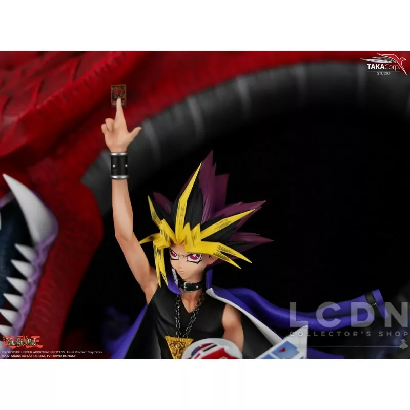 Yu-Gi-Oh! Statue 1/6 Yami Yugi &amp; Slifer Le Dragon Céleste 51cm