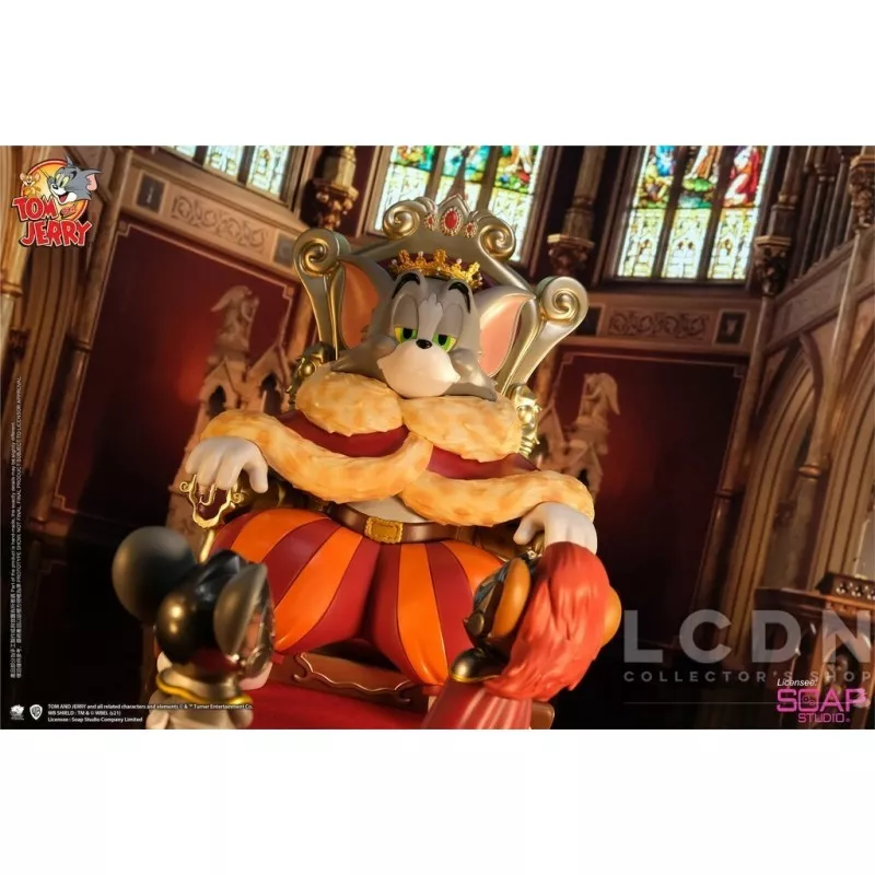 Tom &amp; Jerry Statue Royal Court Tom 31cm