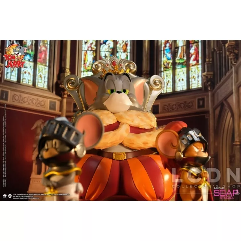 Tom &amp; Jerry Statue Royal Court Tom 31cm