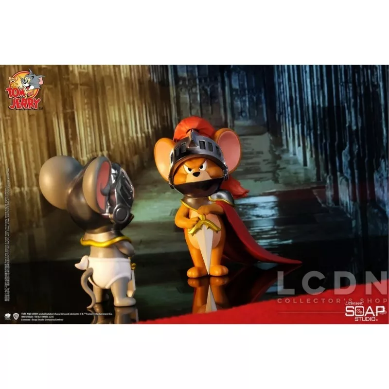 Tom &amp; Jerry Statue Royal Court Jerry and Tuffy 18cm