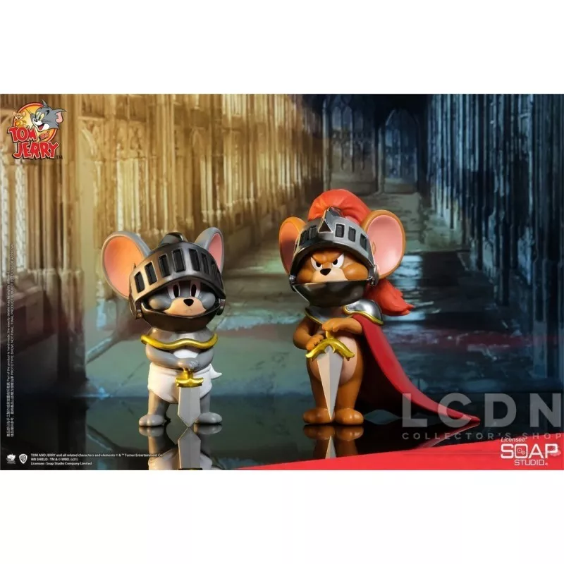 Tom &amp; Jerry Statue Royal Court Jerry and Tuffy 18cm