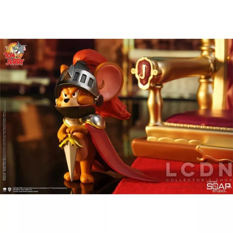 Tom &amp; Jerry Statue Royal Court Jerry and Tuffy 18cm