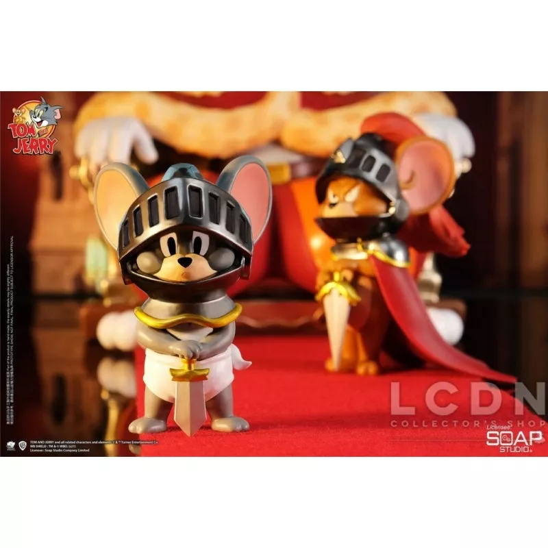 Tom &amp; Jerry Statue Royal Court Jerry and Tuffy 18cm