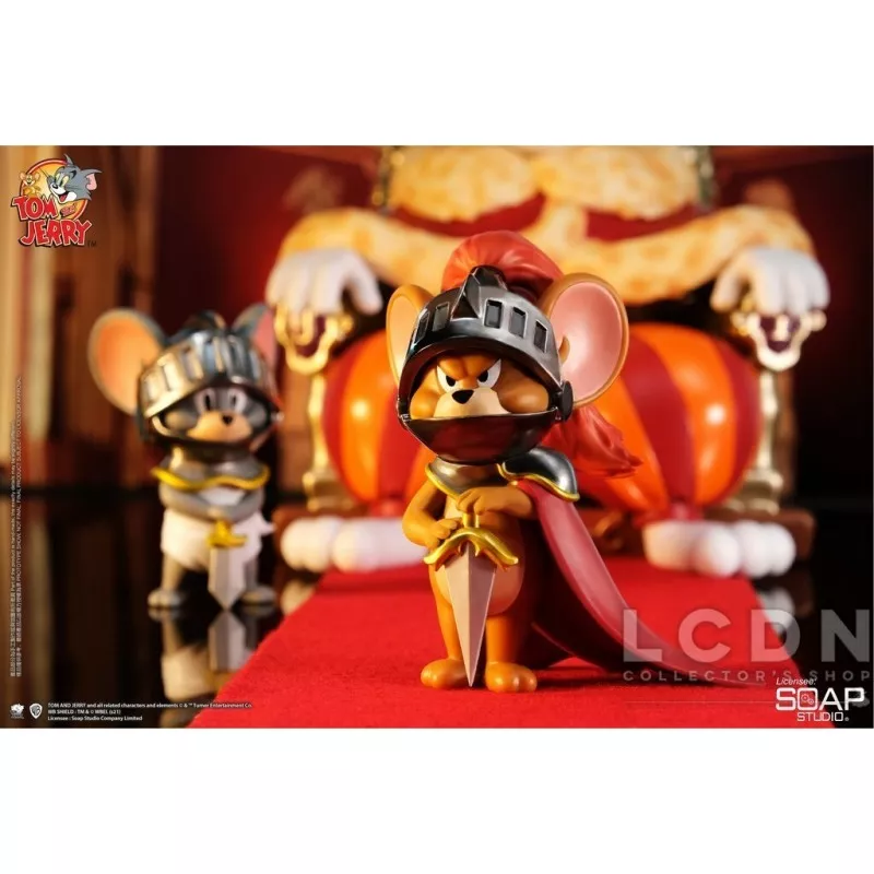 Tom &amp; Jerry Statue Royal Court Jerry and Tuffy 18cm