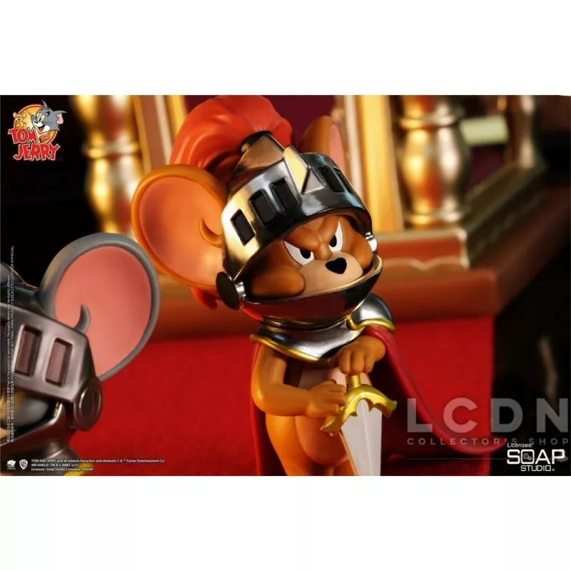 Tom &amp; Jerry Statue Royal Court Jerry and Tuffy 18cm
