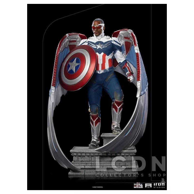 Marvel The Falcon and the Winter Soldier Statue 1/4 Legacy Replica Captain America Sam Wilson Complete Version 57-83cm