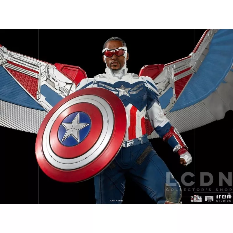 Marvel The Falcon and the Winter Soldier Statue 1/4 Legacy Replica Captain America Sam Wilson Complete Version 57-83cm