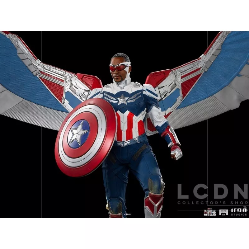 Marvel The Falcon and the Winter Soldier Statue 1/4 Legacy Replica Captain America Sam Wilson Complete Version 57-83cm