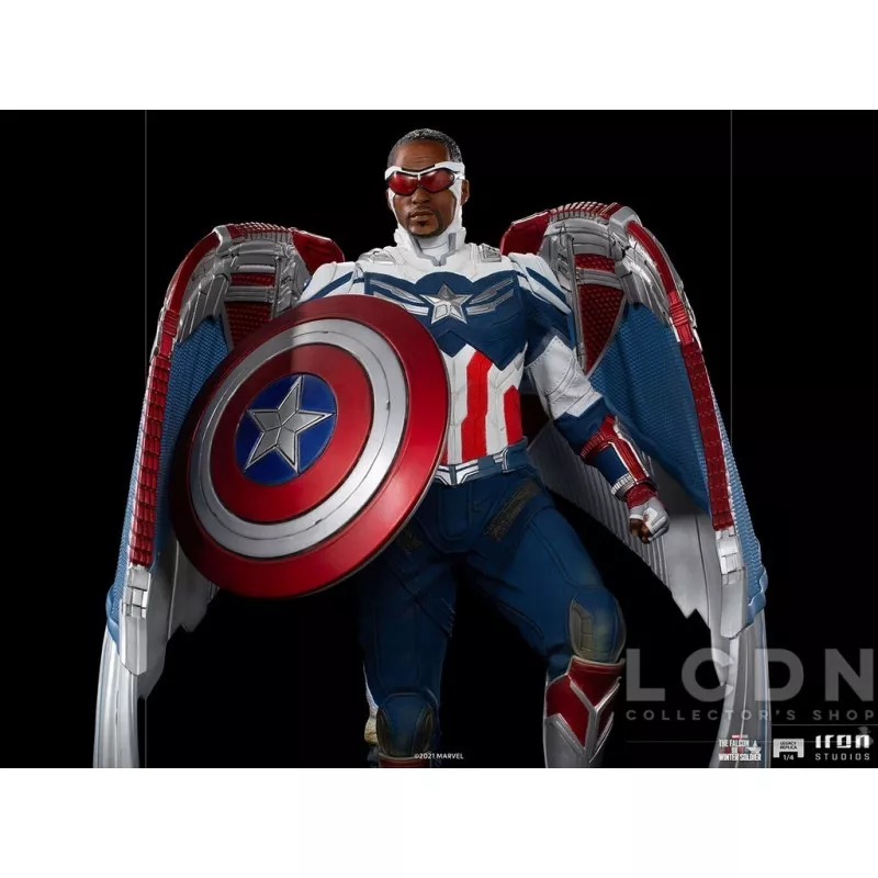 Marvel The Falcon and the Winter Soldier Statue 1/4 Legacy Replica Captain America Sam Wilson Complete Version 57-83cm