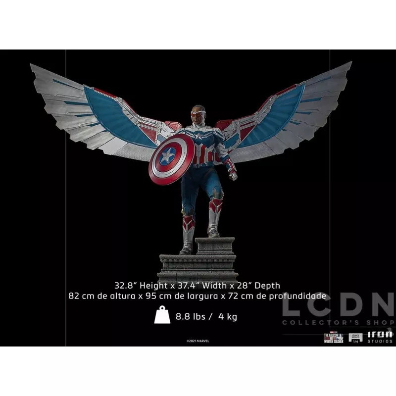 Marvel The Falcon and the Winter Soldier Statue 1/4 Legacy Replica Captain America Sam Wilson Complete Version 57-83cm