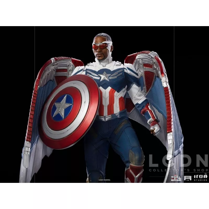 Marvel The Falcon and the Winter Soldier Statue 1/4 Legacy Replica Captain America Sam Wilson Complete Version 57-83cm