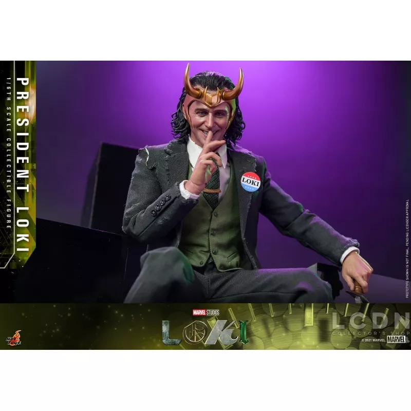 Hot Toys TMS066 Loki Collectible Action Figurine 1/6 President Loki 31cm