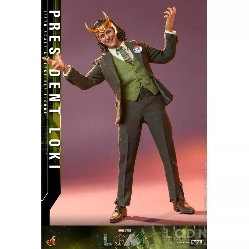 Hot Toys TMS066 Loki Collectible Action Figurine 1/6 President Loki 31cm