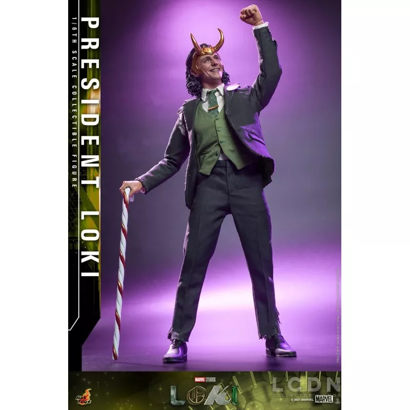 Hot Toys TMS066 Loki Collectible Action Figurine 1/6 President Loki 31cm