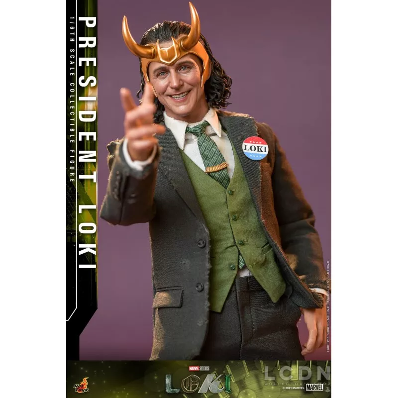 Hot Toys TMS066 Loki Collectible Action Figurine 1/6 President Loki 31cm