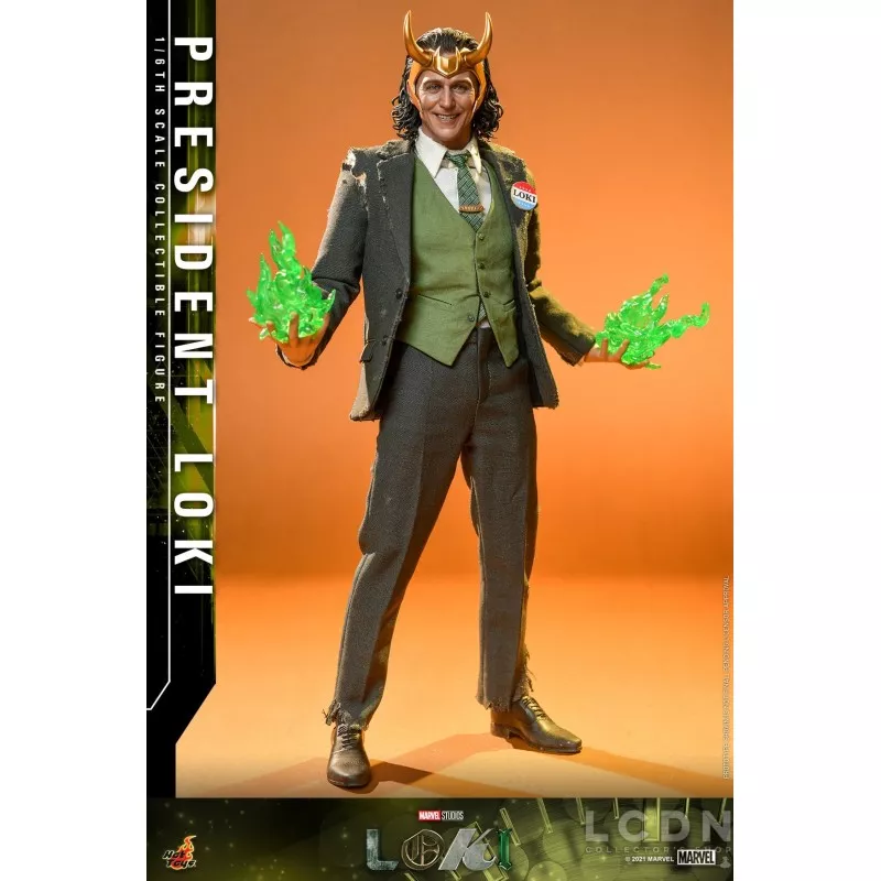 Hot Toys TMS066 Loki Collectible Action Figurine 1/6 President Loki 31cm