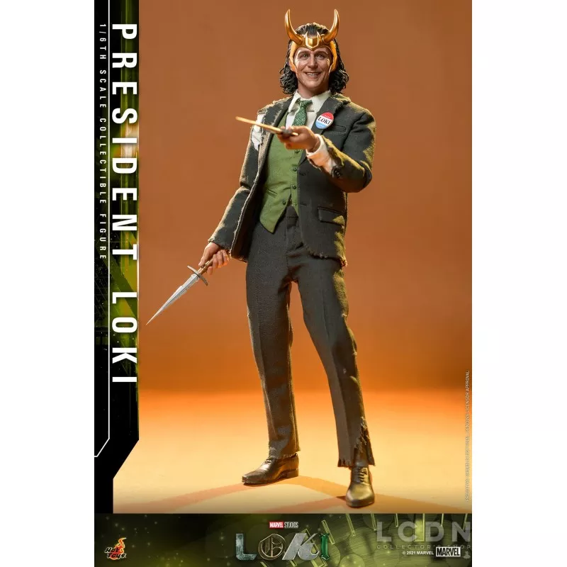 Hot Toys TMS066 Loki Collectible Action Figurine 1/6 President Loki 31cm