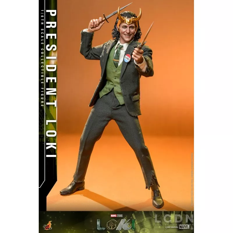 Hot Toys TMS066 Loki Collectible Action Figurine 1/6 President Loki 31cm