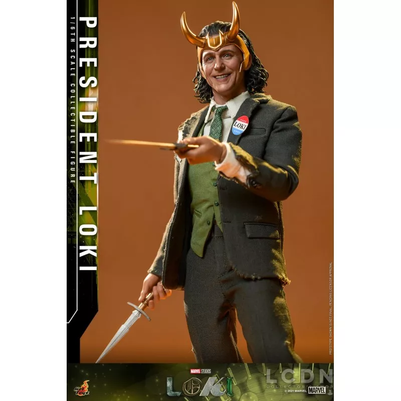 Hot Toys TMS066 Loki Collectible Action Figurine 1/6 President Loki 31cm