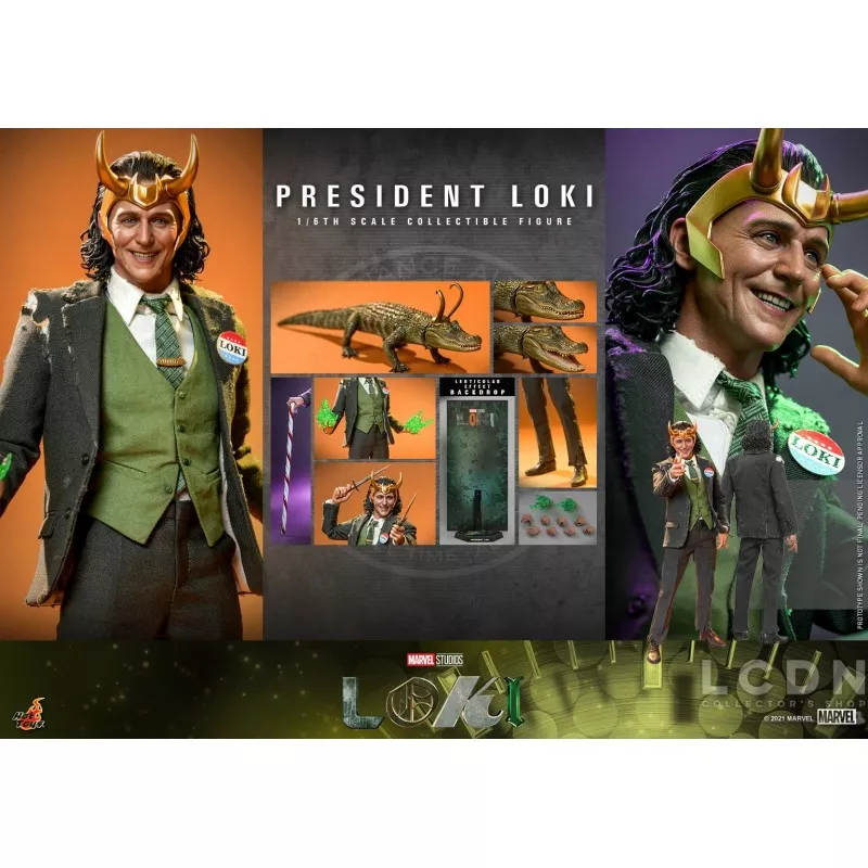 Hot Toys TMS066 Loki Collectible Action Figurine 1/6 President Loki 31cm