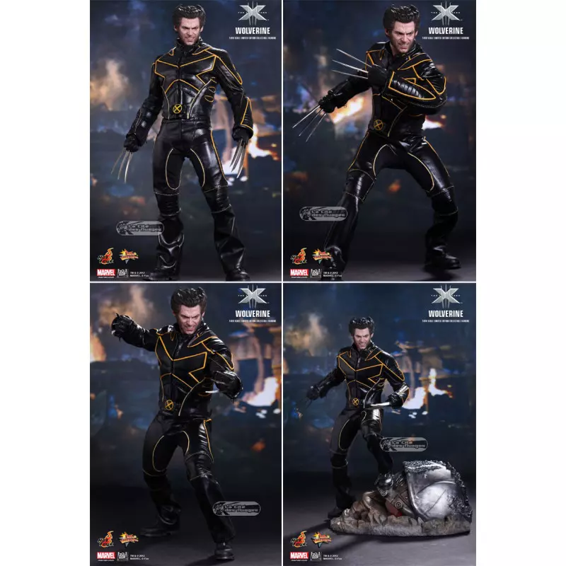 Hot Toys MMS187 X-Men l&#039;Affrontement Final Wolverine Hugh Jackman 1/6 Collectible Figurine 30cm (Neuf)