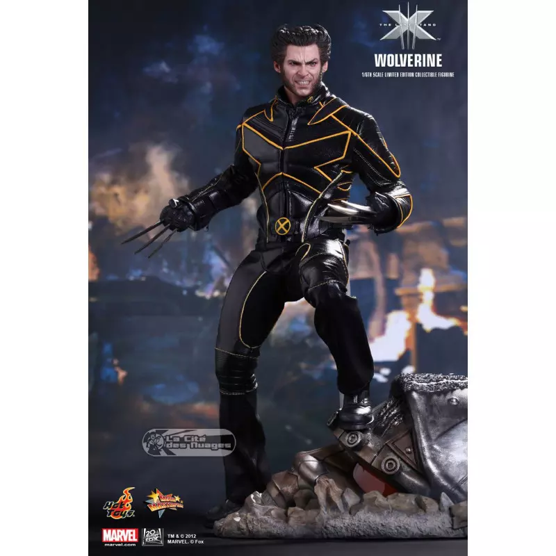 Hot Toys MMS187 X-Men l&#039;Affrontement Final Wolverine Hugh Jackman 1/6 Collectible Figurine 30cm (Neuf)