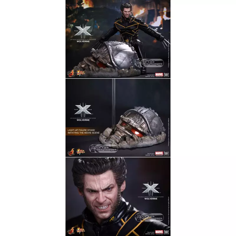 Hot Toys MMS187 X-Men l&#039;Affrontement Final Wolverine Hugh Jackman 1/6 Collectible Figurine 30cm (Neuf)