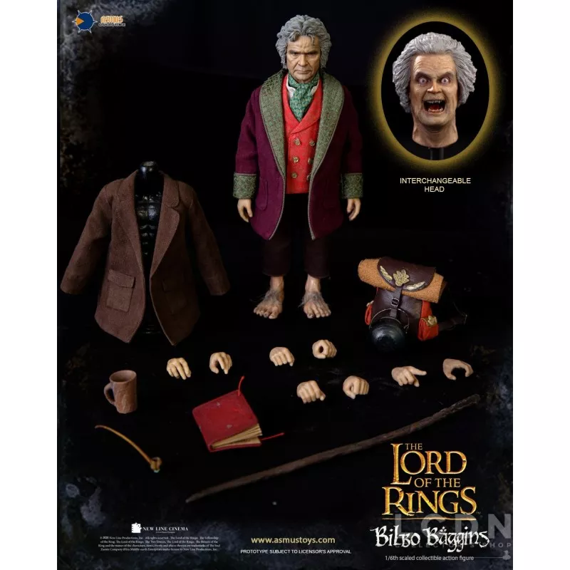 The Lord of the Rings Collectible Action Figure 1/6 Bilbo Baggins ASMUS TOYS LOTR031 20cm
