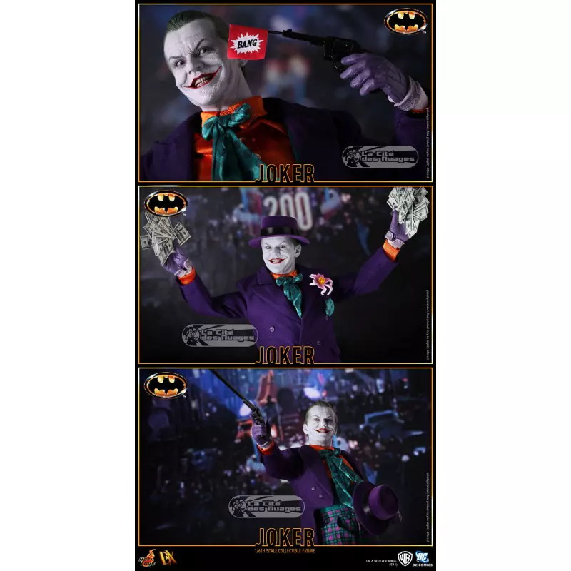 Hot Toys DX08 Batman (Tim Burton 1989) The Joker Jack Nicholson 1/6 Collectible Figure 30cm (Displayed Model)